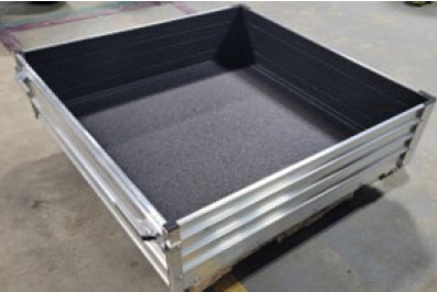 Picture of Utility Bed/Box, Spray on Bedliner for Cushman Aluminum Cargo Beds - Sand Blasted and Spray Coated. Interior and sides only.