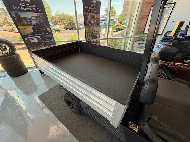 Picture of Utility Bed/Box, Spray on Bedliner for Cushman Aluminum Cargo Beds - Sand Blasted and Spray Coated. Interior and sides only.