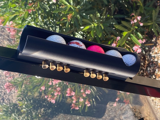 Picture of Golf ball and tee storage - Custom golf tee and golf ball storage for RXV 4 models! (includes one storage tray and one golf ball holder sleeve.)
