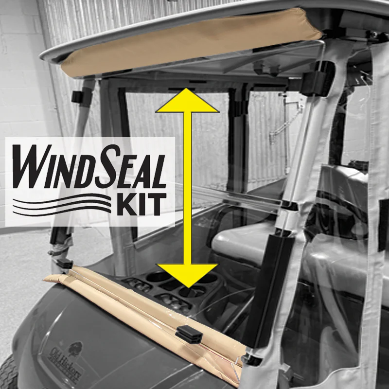 Picture of Enclosure - Doorworks Windseal Kit - Covers gap at the top and bottom of the windshield.
