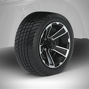 Picture of Wheels 12 in Paramount DOT SBR Tires 215/40R12 & Rogue Alloy Wheels (Available through EZGO P&A only)